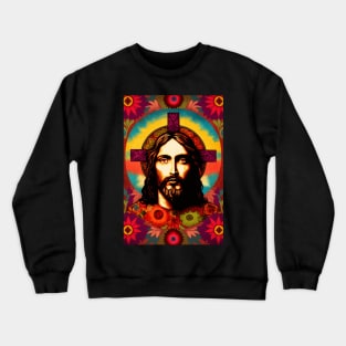 Jesus Christ Psychedelic Pop Art Crewneck Sweatshirt